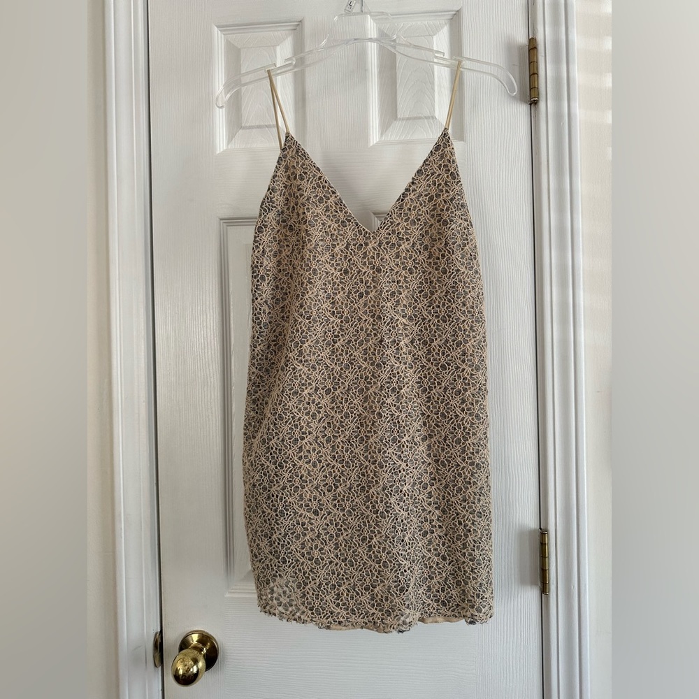 Zara low back mini dress